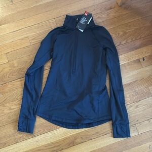 NWT Under Armour Women’s ColdGear 1/2 Zip Shirt (Black)